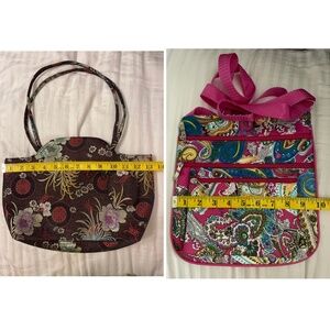 Chinese Patterned Handbag and Paisley Handbag Bundle